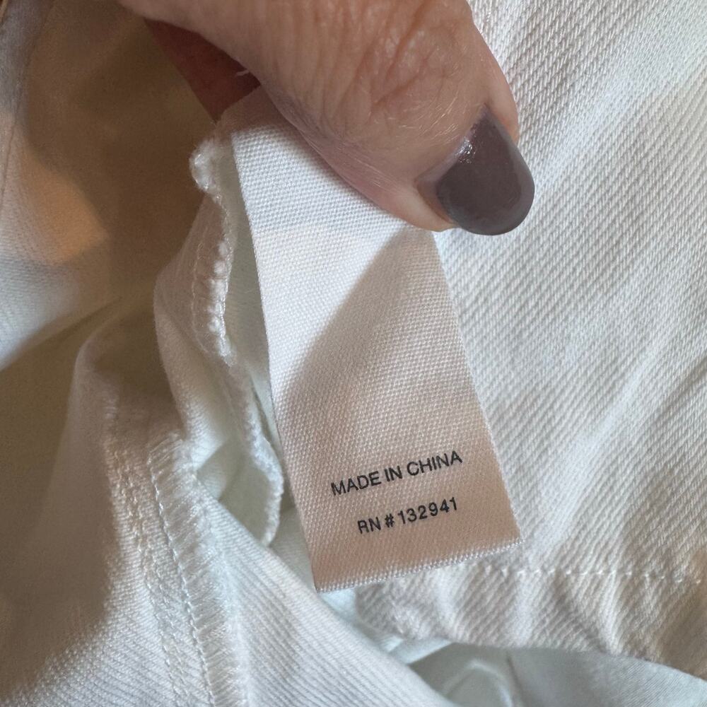Amanda Uprichard Rocco Midi Denim Dress White Wash XS NWT 100% Cotton - Picture 6 of 10